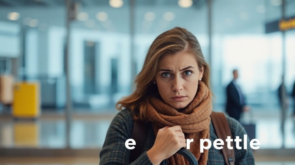 Person mit Koffer, Reiseabbruch Versicherung